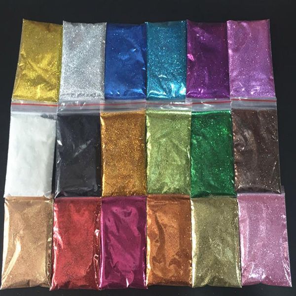 Glitter per unghie 16 colori 1 kg 1000 g Polvere scintillante all'ingrosso Bulk Stampo in resina epossidica Riempimento 0,3 mm Custodia per telefono Art Paillettes per animali domestici