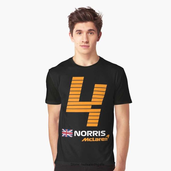 22 F1 McLarens Norris T Shirt 100-5xl Formula 1 Tasarım 100-5xl büyük boyutlu dış mekan spor erkekleri 3D gömlek