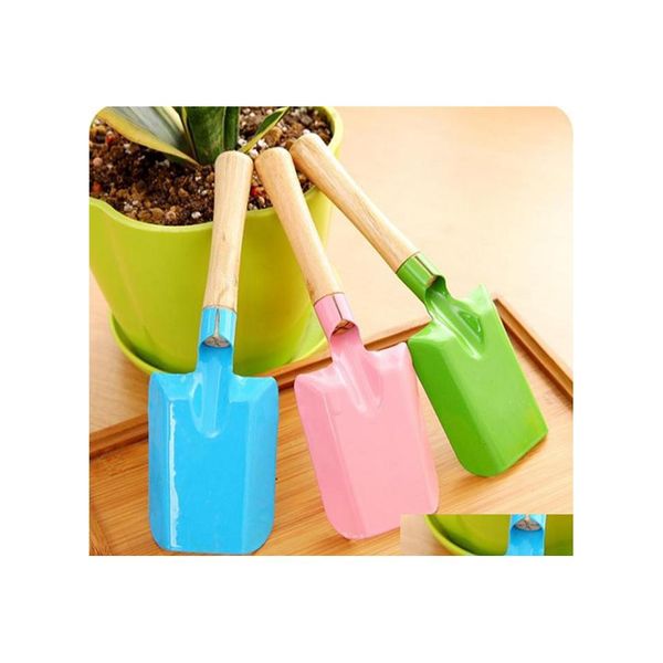 Spade Shovel Mini Jardinagem Colorf Metal Small Garden Hardware Ferramentas Provocando Kids Tool ZWL256 Drop Delivery Home DHJM5