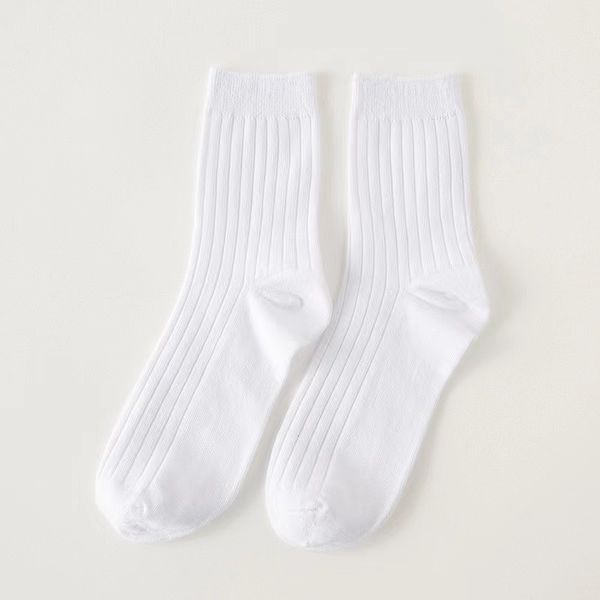 Erkek çorapları tek kullanımlık iş gezisi saf pamuk basit siyah beyaz gri kadın çorap moda büyük miktarda 30 çift bir çanta çorapları üst3