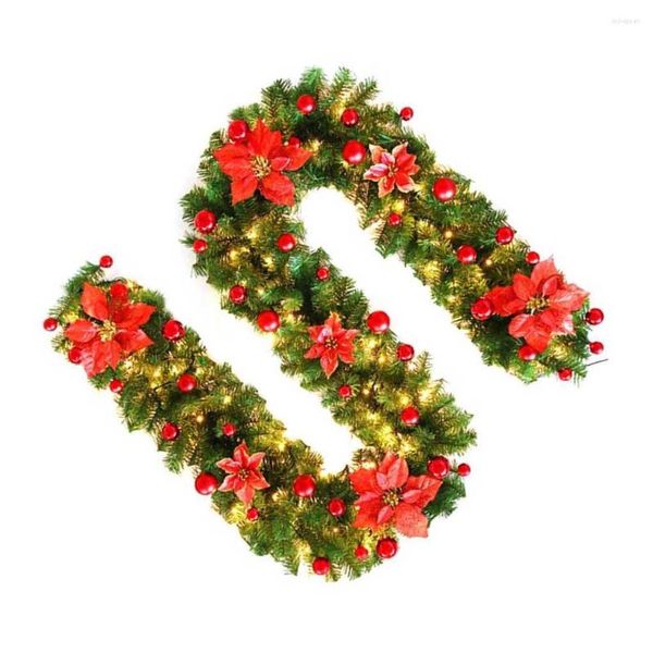 Fiori decorativi 2 7m Natale Rattan per Natale portatile albero artificiale Garlands House Scale CORRIDOR Shopping Centinaia