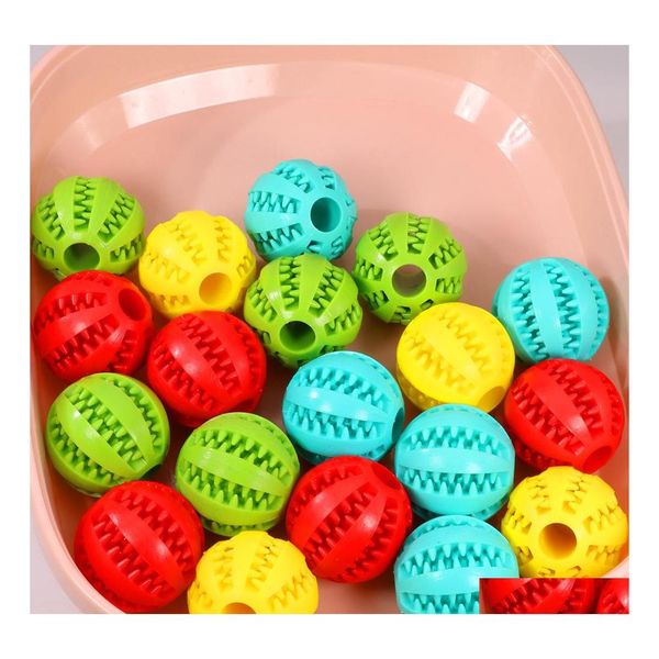 Brinquedos para cães mastigar de borracha Treinamento de bola de borracha para escova de dentes alimentos pet bolas de brinquedos molares wy1448 entrega de gotas home jardim suprimentos dhddw