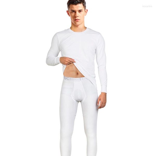 Männer Thermo-Unterwäsche Herren Baumwolle Lange Unterhosen Set Winter Sets Pyjamas Elastische Stretch Männer Warme Thermo Männlich Plus Größe 2529