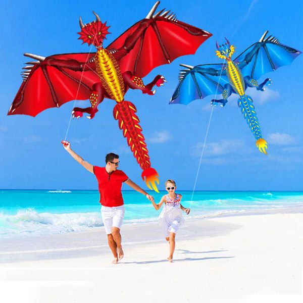 Sıcak 160cm / 64 inçler LED Dragon Uçurtma Rüzgar Hayvan Uçurtması Uçan Açık Hava Eğlenceli Oyuncak Yetişkinler İçin Çocuklar İçin Çocuklar Hattı Fabrikası 0110