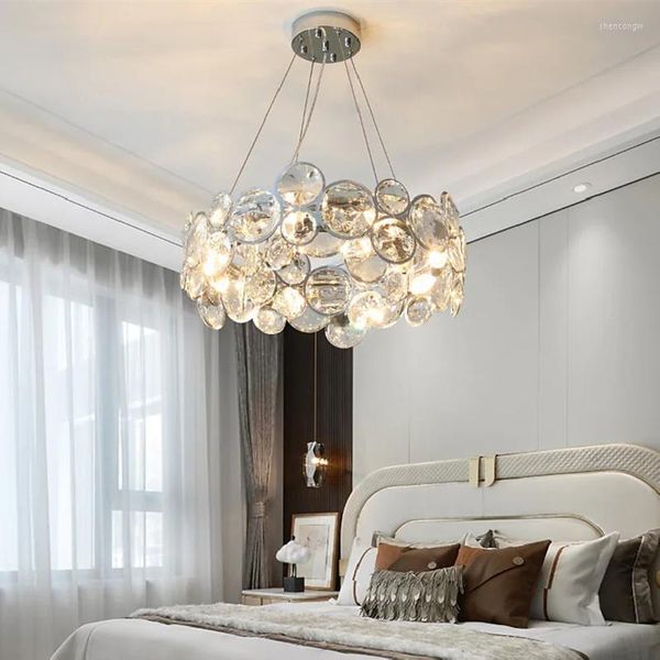Lampadari moderni moderni design unico design lampadario decorazione casa cristallo a led lampada a led illuminazione per illuminazione per la camera da letto foyer soggiorno