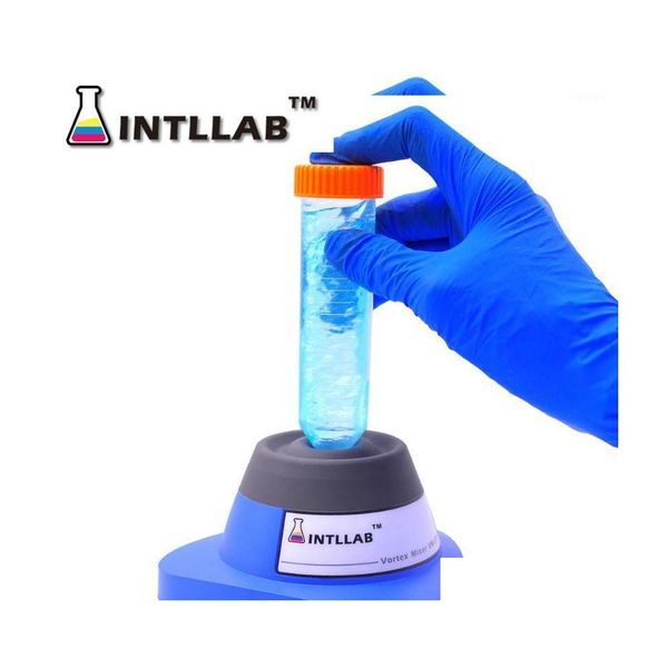 Laboratuvar malzemeleri intllab girdap mikseri mini ayarlanabilir hız mürekkebi çalkalayıcı yörünge şişe çalkalanma ajitatör örnekleri 2800rpm1 damla del dhfo9