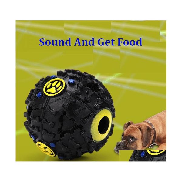 Hundespielzeug Kautier Haustier Welpe Sound Ball Leckage Food Toy Cat Cat Squeaky Squeaker Vorr￤te spielen Drop Lieferung Hausgarten Dhbzf