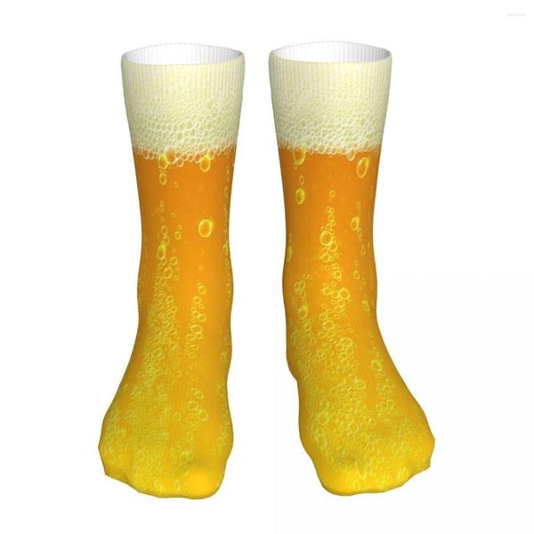 Мужские носки смешное пиво текстура носки для мужчин женщины полиэфиры настраиваемые