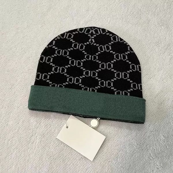 Skull Caps Designer clássico Autumn Winter estilo gorro Hats homens e mulheres Moda universal Cap preto outono preto