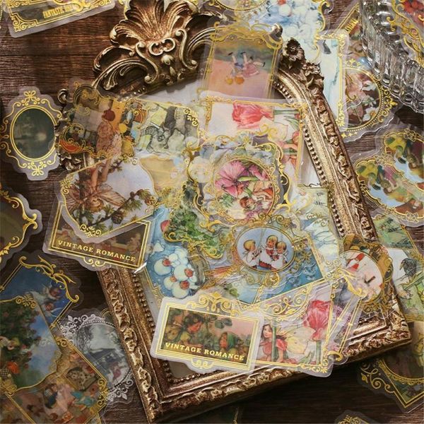 Embalagem para presente 30 pçs/conjunto Estampagem Papel Washi Vintage Deco Adesivos Decoupage DIY Artesanato Diário Scrapbooking Junk Journal Material Decorativo