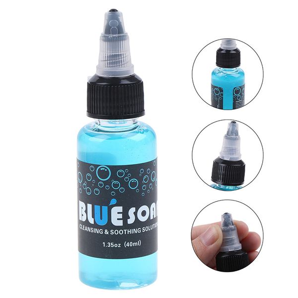 40ml Tattoo Blue Soap Cleaning Soothing Solution Tattoo Studio Supply Tool