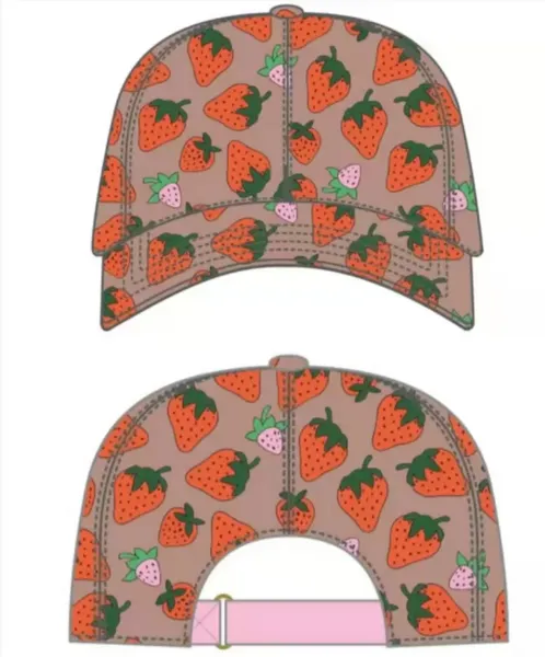 Designer di lusso Berretti da baseball alla fragola Cotone Cactus Lettera Berretti da baseball Estate Uomo Donna Bambini Cappelli da sole Cappellino snapback regolabile per esterni Casquette Visiera