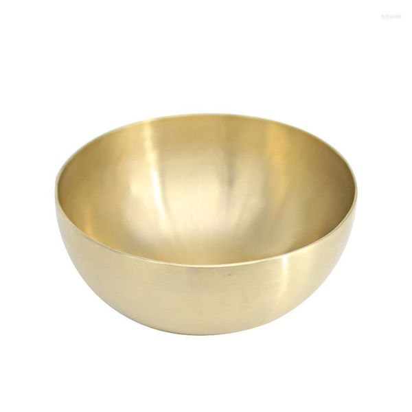 Ciotole Liscio Manuale Bronzo Carillon Buddista Suono Yoga Meditazione Ciotola curativa professionale