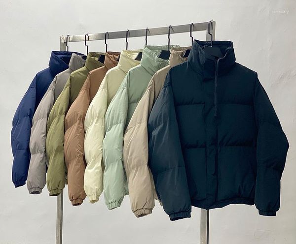 Gacche da uomo 2023 inverno 10 colori da donna uomo puffer oversize cotone imbottito giacca imbottita taffetio in poliestere caldo