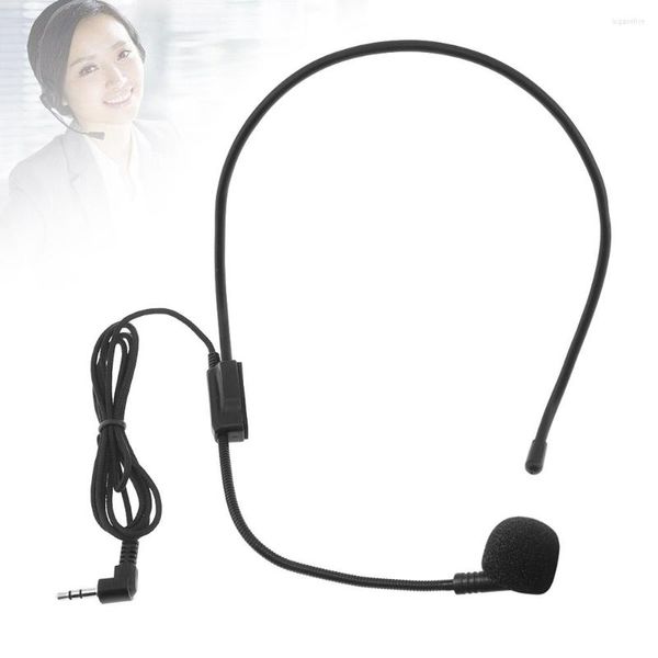 Microfones Universal Portable 3,5 mm Jack Headset Acessórios de áudio de áudio para cartões de laptop para laptop para placa de som microfones