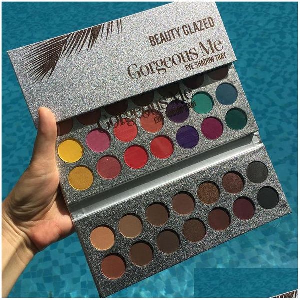 Eye ombretta per ocula per ombretto tavolozza delle palette di ombretti 63 colori Gorgeous Me Facile da indossare glitter impermeabili e opachi maqui dht8b