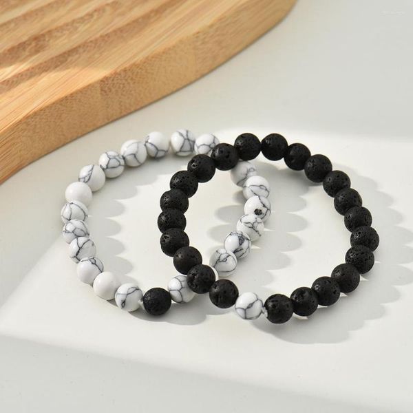 Strang Naturstein Paar Armband für Frauen Mode Trend Freundin Perlen Geburtstagsgeschenk Schmuck Großhandel Direktverkauf