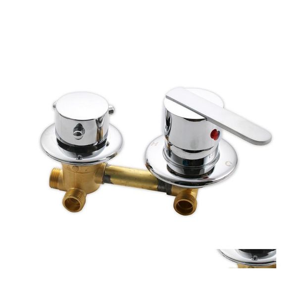 Set Doccia Bagno 3/4/5 Vie Miscelatore Acqua Fredda E Rubinetto Pannello Rubinetto Filettatura Armadio Vae 10Cm Rubinetto Camera Ottone Goccia Consegna Casa Gar Dhwx7