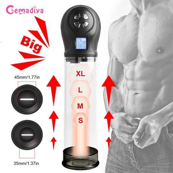 Erwachsene Massagegeräte Penise -Vergrößerung Elektrische Erweiterung Pumpe für Männer Sex Spielzeug vergrößere Vakuum Pennis Enhancer Hahn Penis