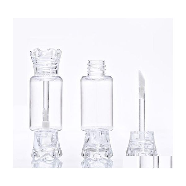 Verpackungsflaschen DIY Leere Glanzröhrchen mit Pinsel 5 ml Kunststoff Niedliche Süßigkeitenform Lipgloss Tube Kosmetische Probenbehälter Drop Delive Dhkmw