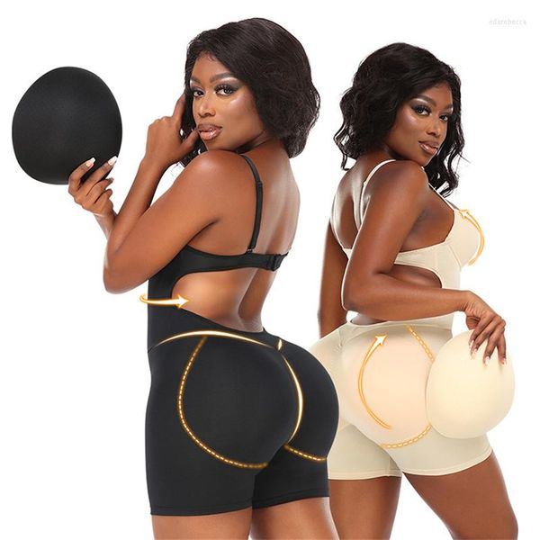 Damen Shapers YAGIMI Body Shaper Fajas mit Push-Up-BH BuLifter Bodysuit Schlankheitshöschen Frauen Hüftpolster Vollständige Shapewear Rücken weniger