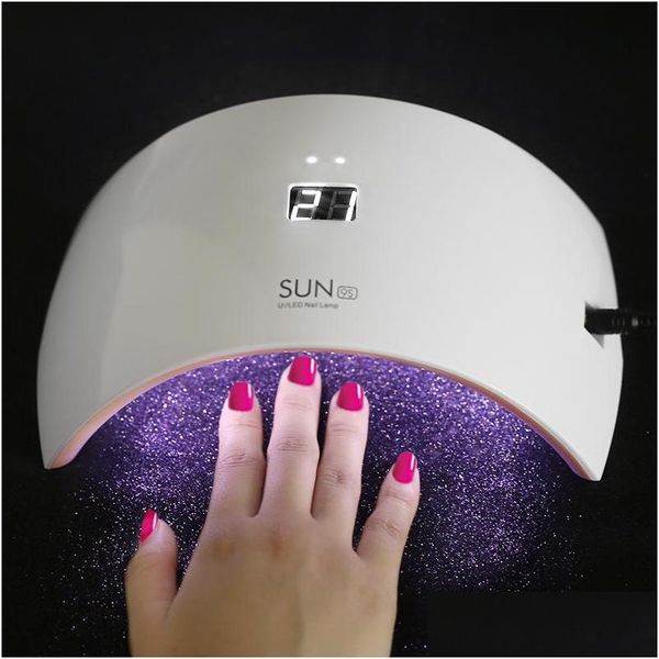 Nageltrockner Sun9S 24W 15 LEDs LED UV-Lampe mit Timer-Taste Sensor USB-Ladetrockner für alle Gelpoliermittel Perfekte Daumenlösung Drop DHU6W