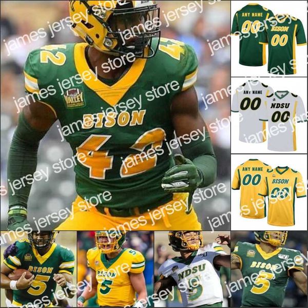 American College Football Wear NDSU Dakota do estado de Dakota Bison Bison College costurou Jersey Greg Menard Billy Turner Aaron Steidl Ramon Humber Mercade Nick DeLuc