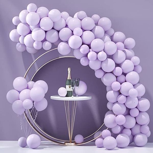 Другие декоративные наклейки 72pcs макарон пурпурные воздушные шары устанавливают пастельные воздушные шары арка
