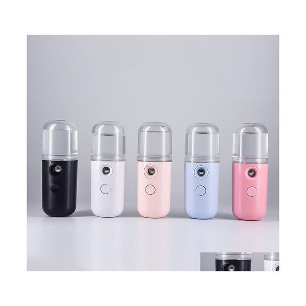 Buhar Temizleyiciler Mops Accessories 5 Renk Mini Nano Mist Spreyer Yüz Gövde Nebizer Buharlı Nemlendirici Nemlendirici Cilt Bakım Araçları DHMSQ