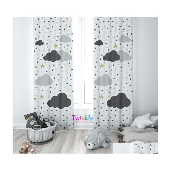 Tenda Tende Ragazzo Ragazza Bambini Baby Room Design speciale Modello africano Ombreggiatura Doppia ala Soggiorno Camera da letto Cornice Bottone Cravatta Regalo Dro Dhcc8