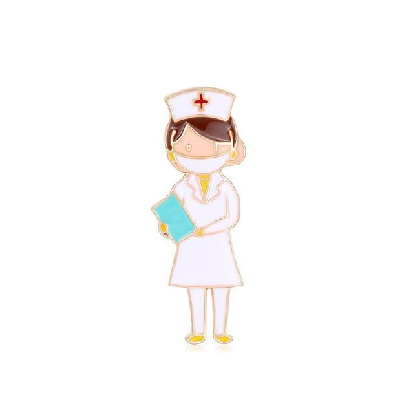 Pimler broşlar komik broş doktorları hemşire tıbbi punk takı altın yaka pim rozeti emaye pimleri hediye kadınlar bırakma teslimat otbrt