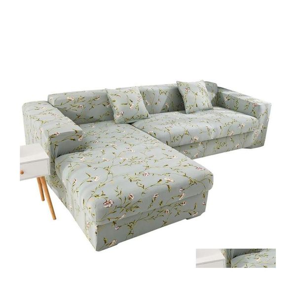 Coperture per sedie ERS LASHAPED SOFA ER SET FLORE ELASSIONE ELAGGIO UNICO PROPRIETTORE STANTE DISEGNI DELLA CONSETURA DELLA CASA DEL GARDENT CAMERIA DHSCU