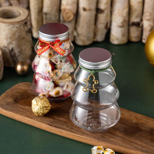 Geschenkpapier LBSISI Life 6 Stück Weihnachtsbaum Bonbonglas Kinderbevorzugung DIY Süßigkeiten Keks Snack Schokolade Verpackung Jahr Dekoration Boxen 230110