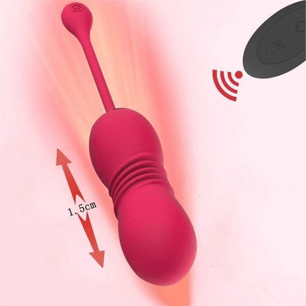 Sexspielzeug Massagegerät G-Punkt Eier Teleskopvibrator Männliche Prostata Drahtlose Fernbedienung Dildo Butt Plug Analspielzeug für Männer