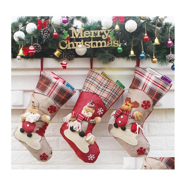 Decorazioni natalizie Gifts Regali di Spot Snowman Borsa regalo Droping Delivery Home Garden Festive Party Supplies Dhat1