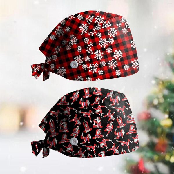 Ball Caps Women Regolable Christmas Stampt Hat Leisure Yashmak Stand-ear Protection Bass