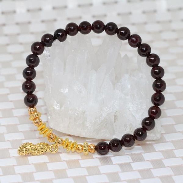 Traje de moda de design original Strand, 6m RODON GARNET NATURAL GARNETS BRACELELA ELÁSTICA PULHERIA MUNIMERIA MULHERES 7.5 PULH B2103