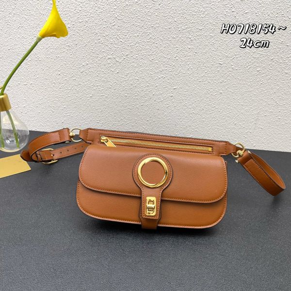 Designer Blondie Belt Belt Saco de moda Bolsa de peito GG Couro de couro feminino Bolsa de ombro vintage Bolsa de luxo Compartimento de Bola de Luxúria Zipper Novo 2022