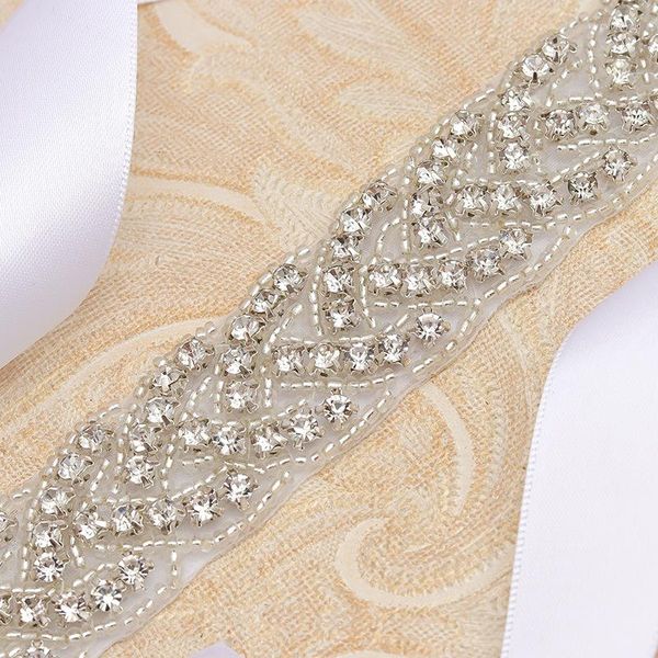 Cinture Moda Cristallo Per Donna Designer di lusso Argento Diamante Catena in vita Abito da sposa Accessori da sposa Nastro decorativo