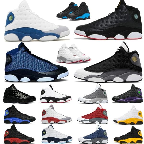 13 Basketballschuhe 13s Del Sol Playoff 2023 Wolf Grey Black Cat University Französisch Brave Blue Red Flint gezüchtete Kappe und Kleid Chicago Court Purple Hyper Royal Men Sneaker