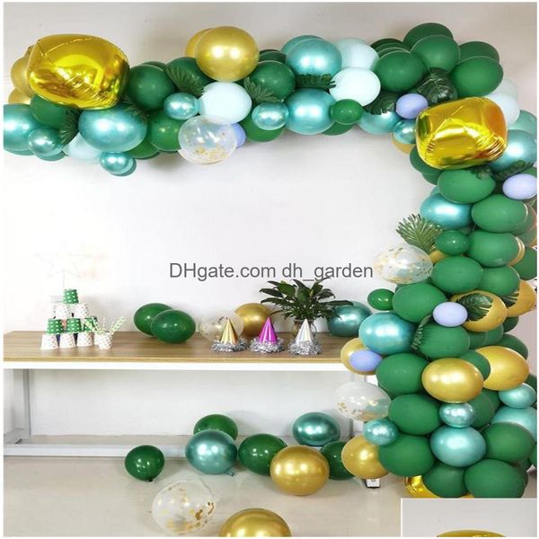 Outra festa de evento fornece o Natal do Natal Dark Green Forest Birthing Decoration Jungle Chain Set Dat entre Drop Drop Ho Dhgarden Dhsaz