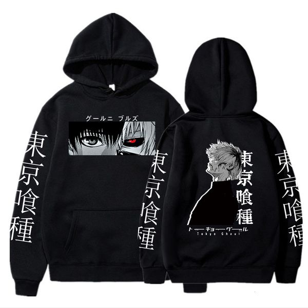 Herren Hoodies Sweatshirts Tokyo Ghoul Anime Hoodie Pullover Sweatshirts Ken Kaneki Grafik Bedruckte Tops Lässige Hip Hop Streetwear 230111