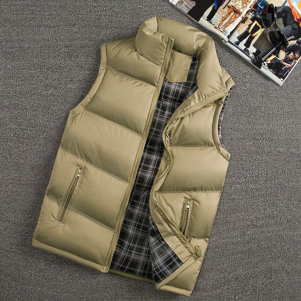 Coletes masculinos Colete Homens Elegante Outono Inverno Quente Sem Mangas Colete Jaqueta Homens Slim Fit Colete Casual Casacos Mens Colete West Mannen 88 230111