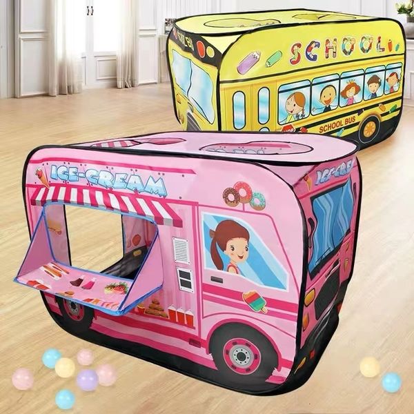 Toents Tents Kids Play dobrável Policho de bombeiro Policiais de jogo de jogo Finque FinCere Play Fire Truck Boy Girl Girl Indoor Ocean Ball Pool Birthday Gift 230111