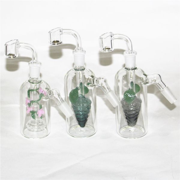 6 Stili Colore Narghilè Vetro Ash Catcher Bowl Bubbler 14mm Maschio Femmina Ashcatcher Ciotole Per Vetro Acqua Bong Dab Rigs Fumo Bruciatore a nafta Tubi