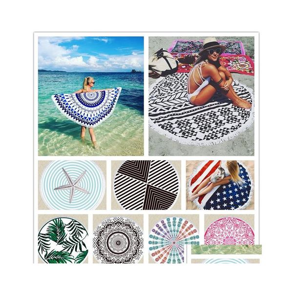 Полотенце 30 дизайн Mandala Beach Dreamcatcher Print Print Bathfelles