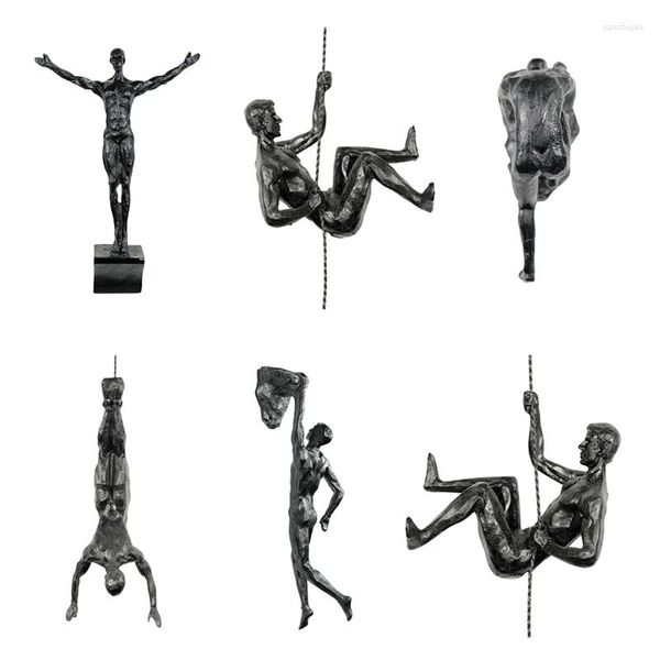 Декоративные фигурки L69B Спортсмены абстрактная статуя смола подвеска спортивные скульптуры фигуры стен декор