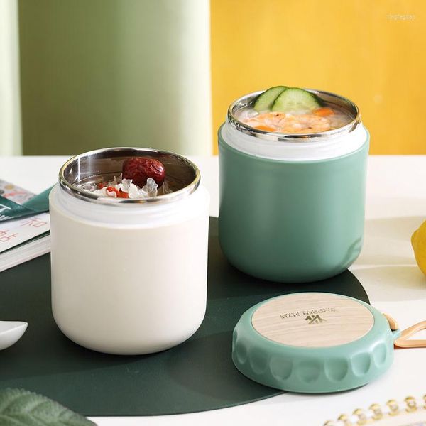 Geschirr-Sets, vakuumisolierte Edelstahl-Thermo-Suppenbecher, Lunchbox für und kalte, auslaufsichere Mini-Behälter für Kinder