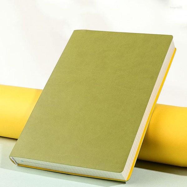 Ruize capa macia Couro de couro DOT Grid Notebook A5 Escola Nota de papelaria criativa 288 páginas