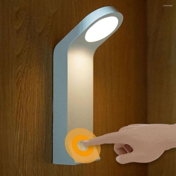 Luci notturne Ricarica USB Lampada da parete a LED Tavolo per bambini Tocco creativo Camera da letto della scuola primaria Lampada a induzione a parete